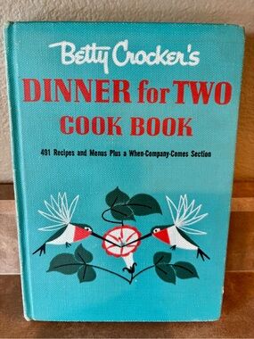 1st edition Betty Crocker Dinner for Two Cook Book Charley Harper illustrated